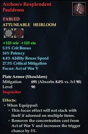 Archon's Resplendent Pauldrons