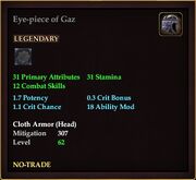 Eye-piece of Gaz