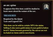 An orc spine