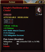 Knight's Pauldrons of the Citadel