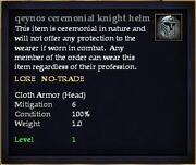 Qeynos ceremonial knight helm