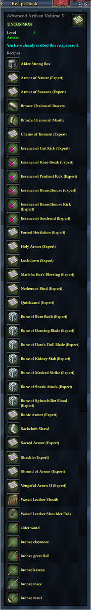 Advanced Artisan Volume 5
