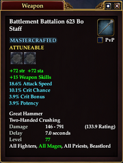 Battlement Battalion 623 Bo Staff