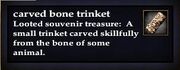 Carved bone trinket