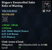 Magus's Ensorcelled Satin Robe of Blasting