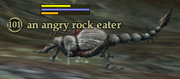 An angry rock eater