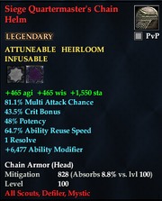Siege Quartermaster's Chain Helm