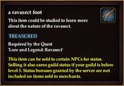 A ravasect foot