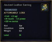 Ancient Leather Earring