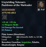 Unyielding Veteran's Pauldrons of the Warleader
