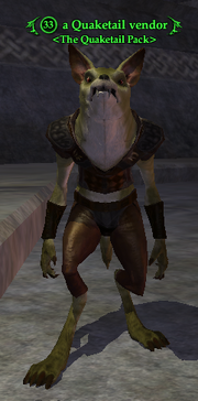 A Quaketail vendor