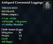 Antiqued Ceremonial Leggings