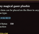 A tiny magical gazer plushie