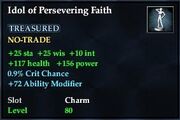 Idol of Persevering Faith