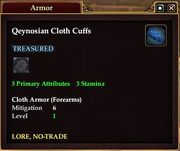 Qeynosian Cloth Cuffs