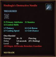 Findingle's Destructive Needle