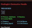 Findingle's Destructive Needle