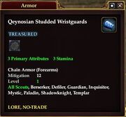 Qeynosian Studded Wristguards