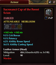 Sacrosanct Cap of the Forest Scion