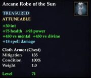 Arcane Robe of the Sun
