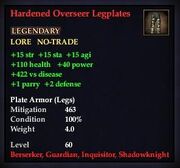 Hardened Overseer Legplates