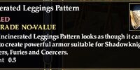 Incinerated Leggings Pattern