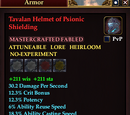 Tavalan Helmet of Psionic Shielding