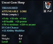 Uncut Gem Hoop