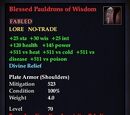 Blessed Pauldrons of Wisdom