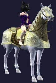 Yellow-saddled Dervish Destrier horse