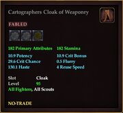 Cartographers Cloak of Weaponry