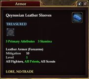 Qeynosian Leather Sleeves