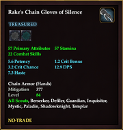 Rake's Chain Gloves of Silence