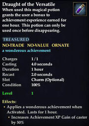 Draught of the Versatile