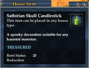 Sathirian Skull Candlestick