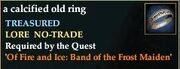 A calcified old ring