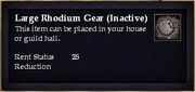 Large Rhodium Gear (Inactive)