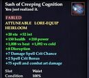 Sash of Creeping Cognition