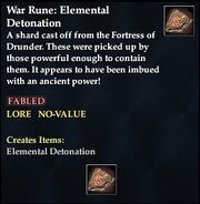 War Rune- Elemental Detonation