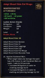 Adept Blood Hide Fist Wraps