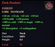 Dark Pendant