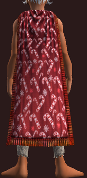 Candy Cane Grab 'n Tag Cape (Equipped)