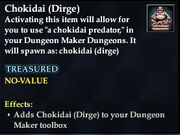 Chokidai (Dirge)