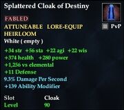 Splattered Cloak of Destiny