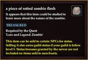 A piece of rotted zombie flesh