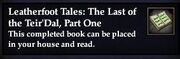 Leatherfoot Tales- The Last of the Teir'Dal, Part One