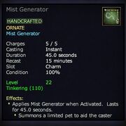 Mist Generator