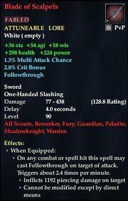 Blade of Scalpels