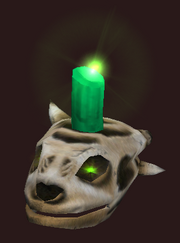 Sathirian Skull Candlestick (Visible)