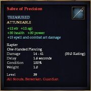 Sabre of Precision